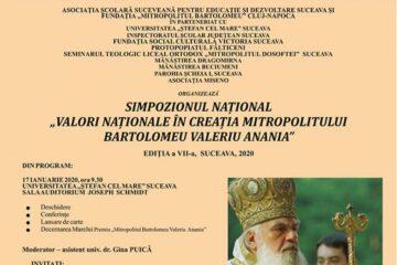 Simpozionul Național ,,Valori Naționale în creația Mitropolitului Bartolomeu Valeriu Anania”, ediția a VII-a