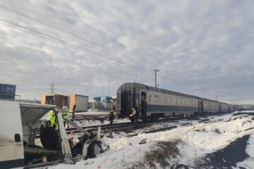 Imagine de coșmar de la locul accidentului