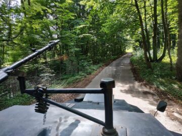 Drum din complexul "Bârlogul lupului" care rezistă de aproape 80 de ani