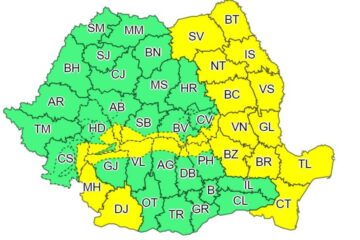 Cod galben de vânt puternic pentru județul Suceava