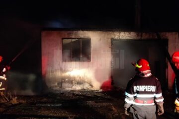 Incendiul a fost lichidat după circa două ore de intervenție