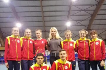 Atleții câmpulungeni, alături de antrenoarea Erzilia Țîmpău