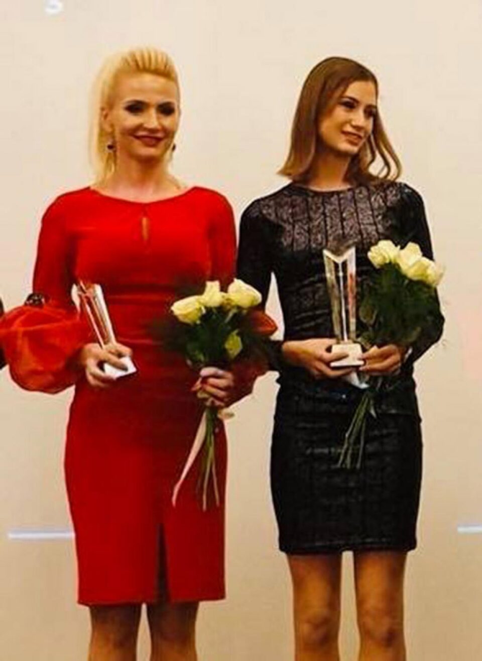 Erzilia Țîmpău și Talida Sfârghiu pe scena Galei Atletismului Romanesc