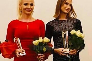 Erzilia Țâmpău și Talida Sfârghiu pe scena Galei Atletismului Românesc