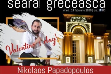 Seară grecească, în compania artistului Nikolaos Papadopoulos, la Prestige Ballroom Suceava, de Ziua Îndrăgostiților
