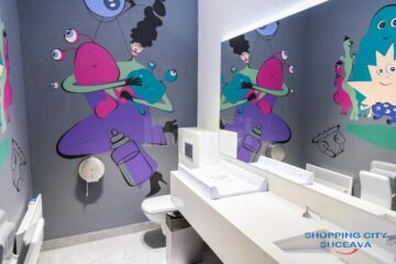 Grupuri sanitare amenajate în stil modern, deosebite din punct de vedere estetic și, totodată, funcționale, la Shopping City Suceava