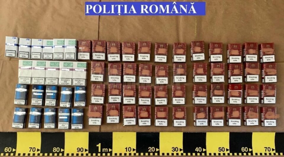 A fost confiscată și o importantă cantitate de țigări