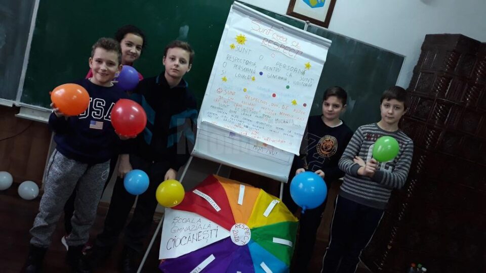 Activitate desfășurată la Școala Gimnazială Ciocănești, în cadrul Campaniei RESPECT