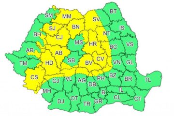 Cod galben de vânt puternic pentru zona de munte a județului Suceava