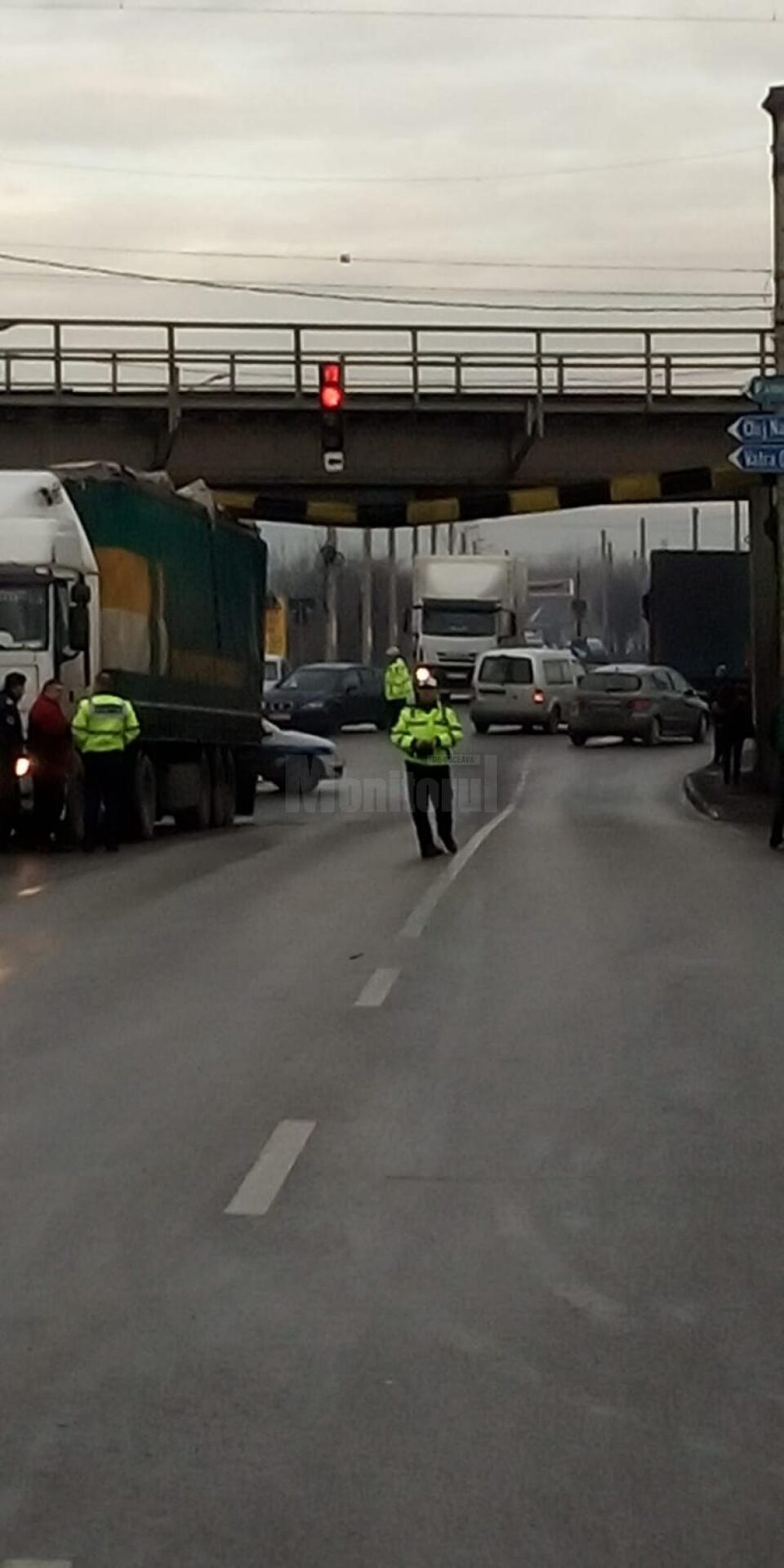 Incidentul a blocat traficul pe un sens