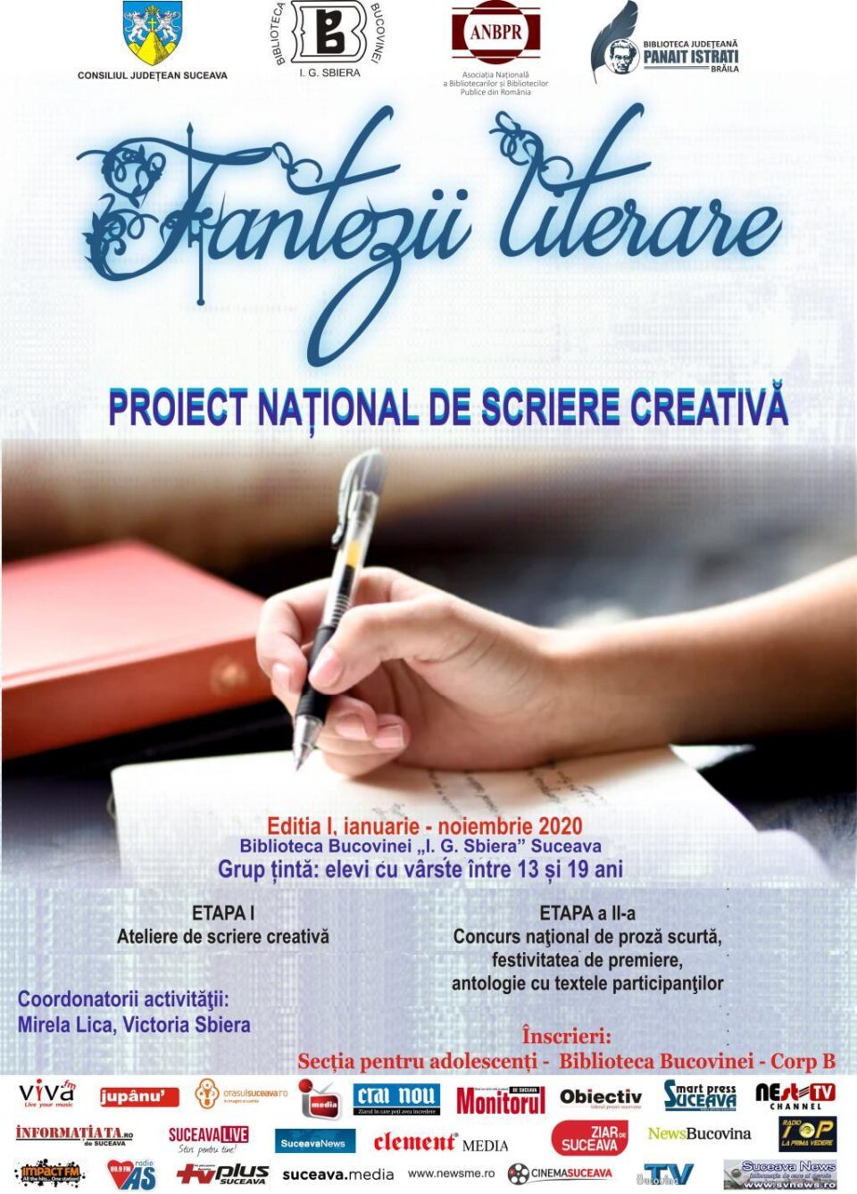 „Fantezii literare”, concurs de proză scurtă, la Biblioteca Bucovinei