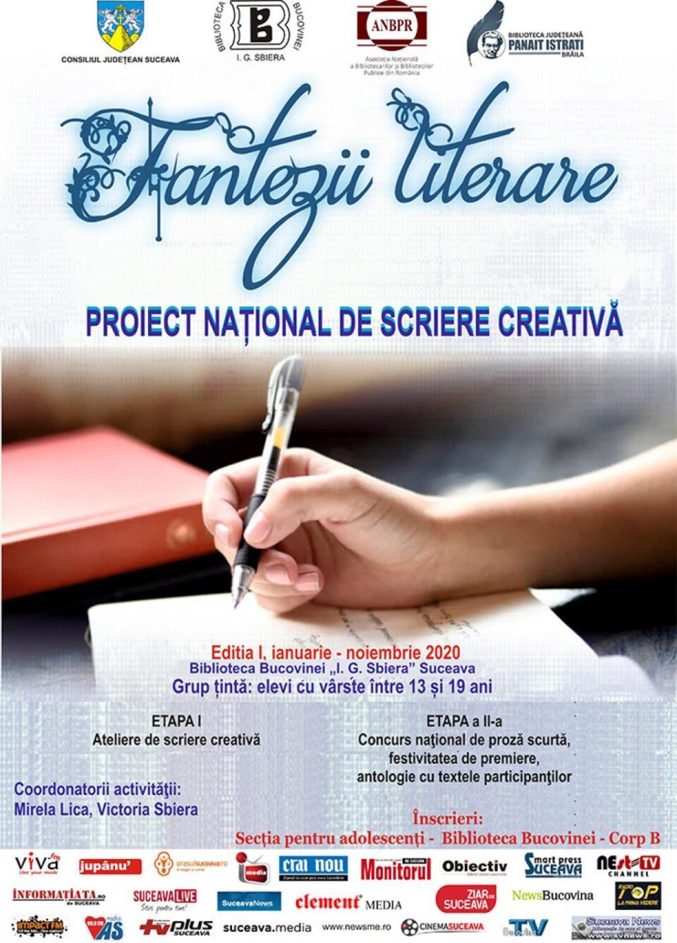 „Fantezii literare”, concurs de proză scurtă, la Biblioteca Bucovinei „Fantezii literare”, concurs de proză scurtă, la Biblioteca Bucovinei