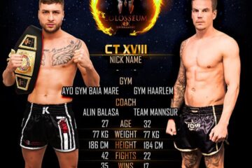 Afișul întâlnirii dintre Andrei Ostrovanu și olandezul Kevin Hessling