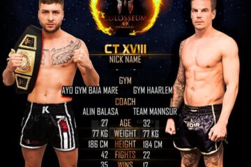 Afișul întâlnirii dintre Andrei Ostrovanu și olandezul Kevin Hessling Afișul întâlnirii dintre Andrei Ostrovanu și olandezul Kevin Hessling