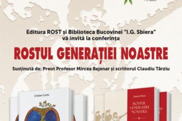 Conferința "Rostul generației noastre", la Biblioteca Bucovinei