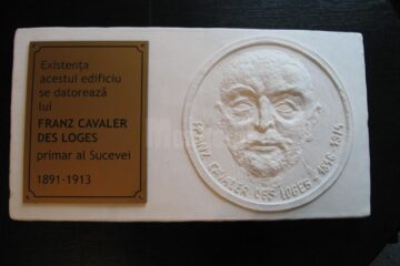 Basorelief cu efigia primarului Franz cavaler Des Loges Basorelief cu efigia primarului Franz cavaler Des Loges