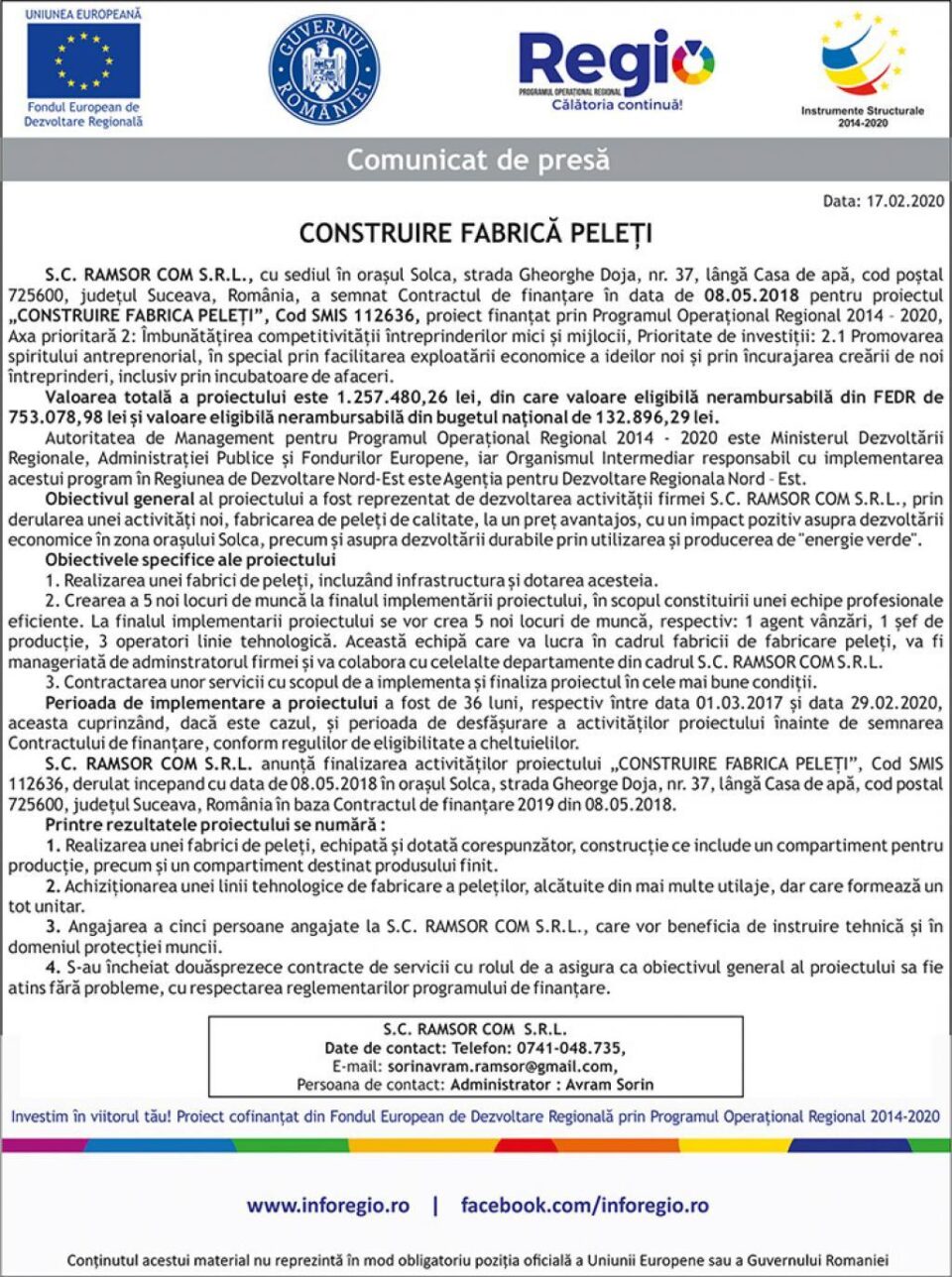 CONSTRUIRE FABRICĂ PELEȚI