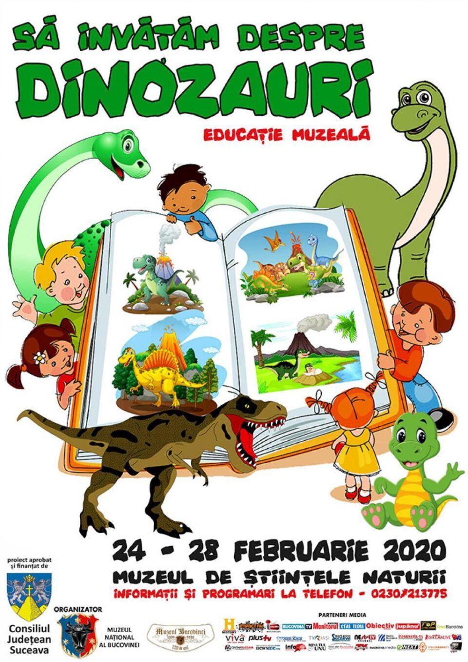 „Să învățăm despre dinozauri”, lecție de educație muzeală la Muzeul de Științele Naturii Suceava