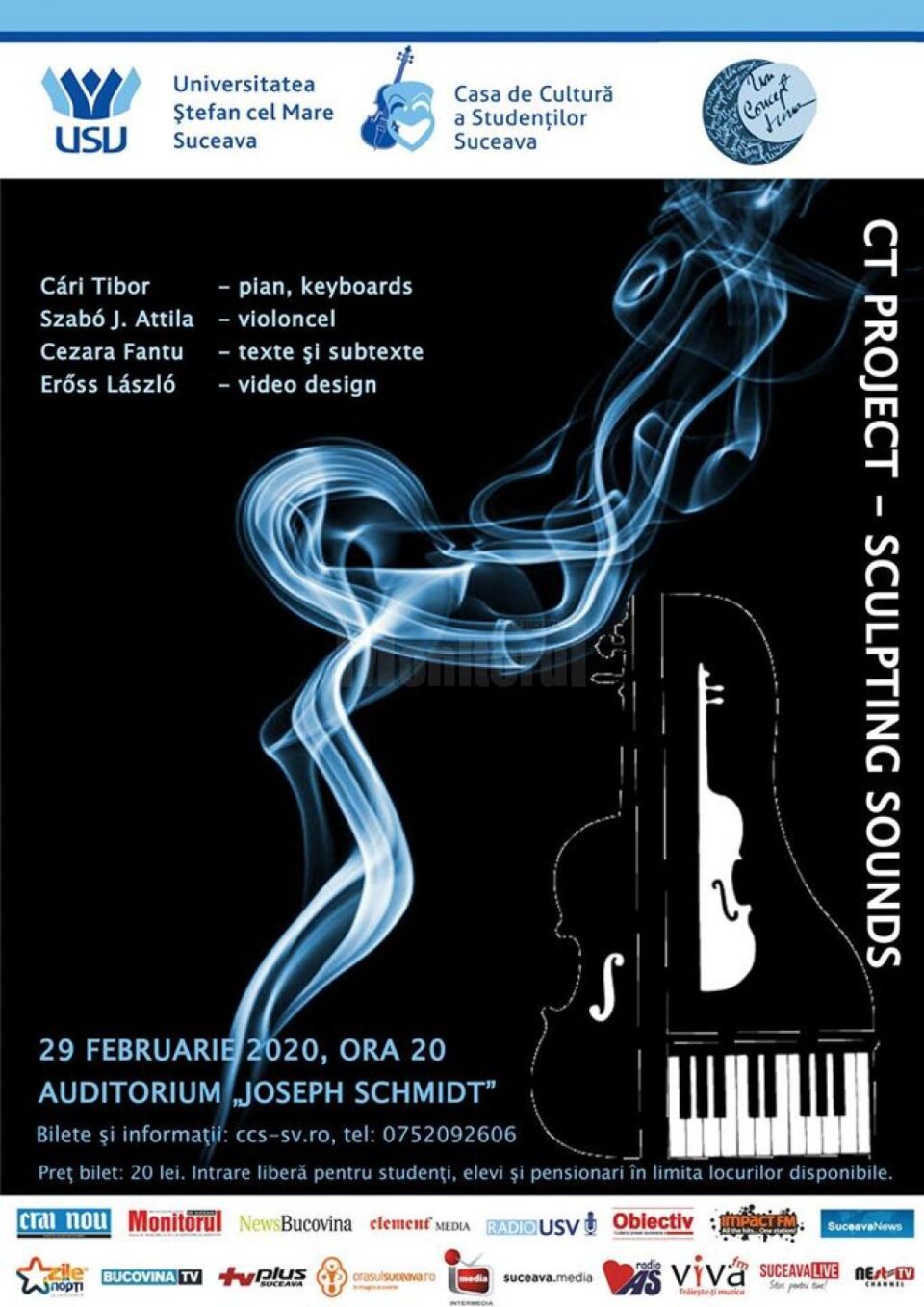 Concert electro-acustic, săptămâna viitoare, pe scena Universității