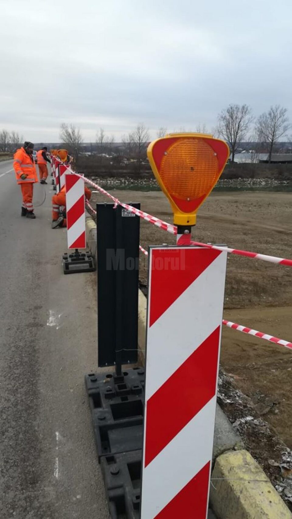 Restricții de viteză pe podul de la Milișăuți