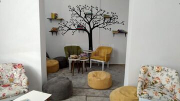 Sala de lectură de la Școala ”Regina Elisabeta” Rădăuți