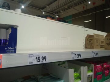 Substanțele de dezinfectat au dispărut de pe rafturi, în cursul zilelor de marți și miercuri