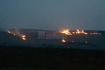 Șapte intervenții pentru stingerea unor incendii de vegetație, în doar câteva ore