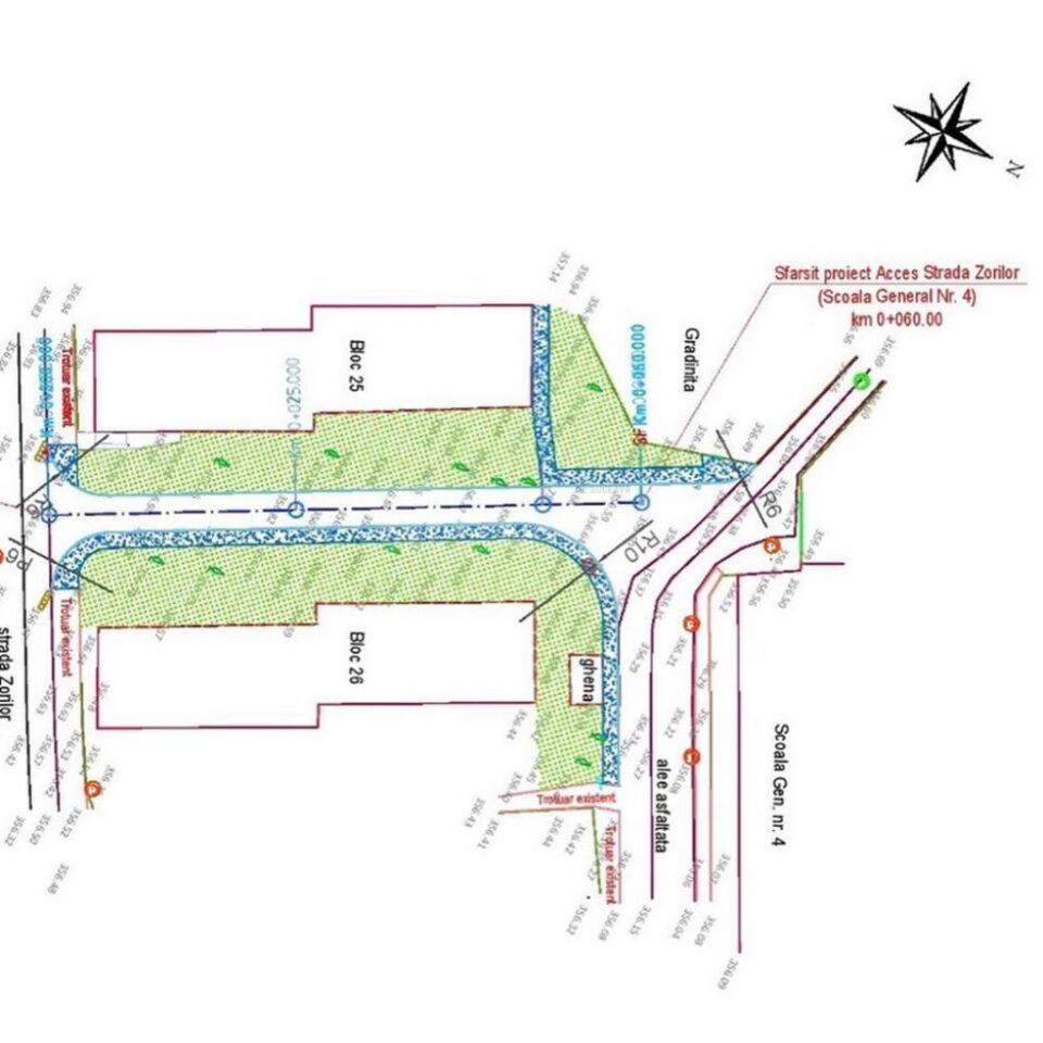 O nouă stradă, creată în zona Școlii Nr. 4, pentru fluidizarea traficului