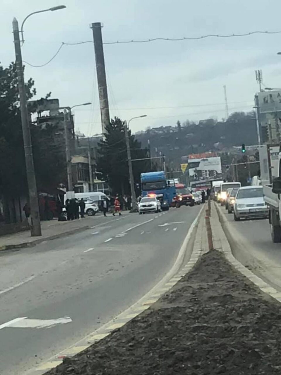 Accident grav pe Calea Unirii, miercuri dimineață FOTO Atenție Poliția!