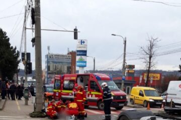 Accident grav pe Calea Unirii, miercuri dimineață