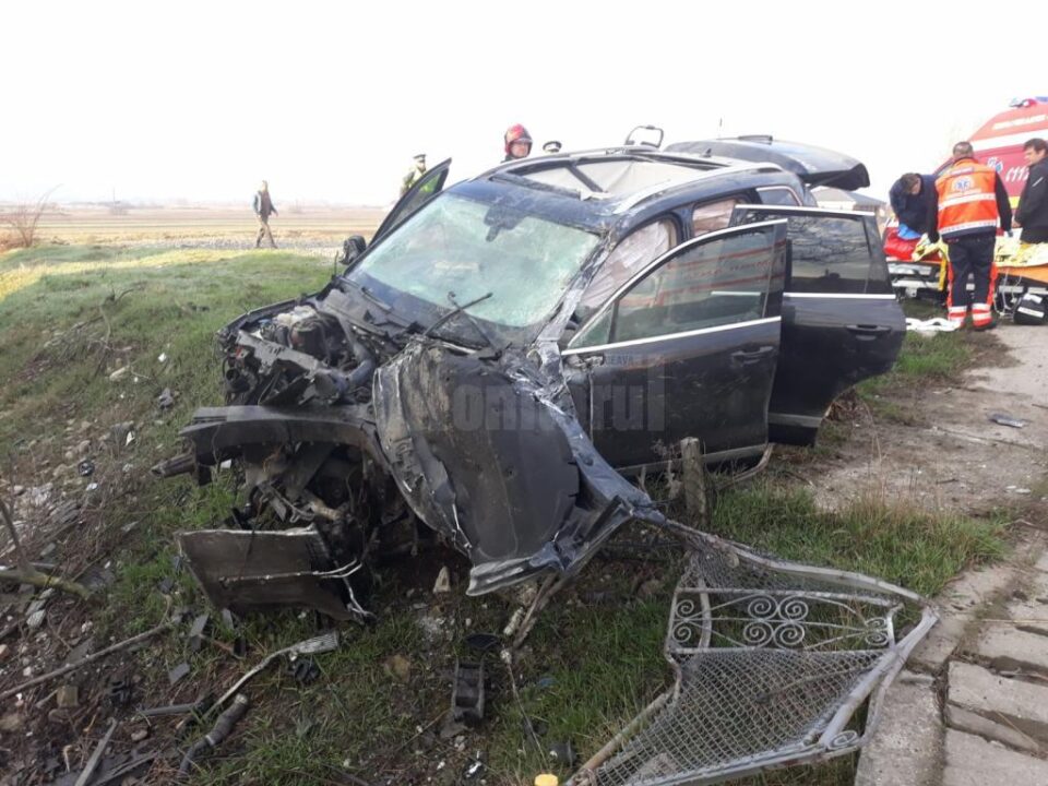 Mașina în care erau cei patru suceveni