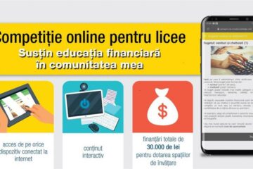 Competiția online „Susțin educația financiară în comunitatea mea”