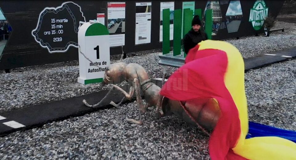 Mandachi a fost singur la primul metru de autostrada la un an de la protestul „România vrea autostrăzi”