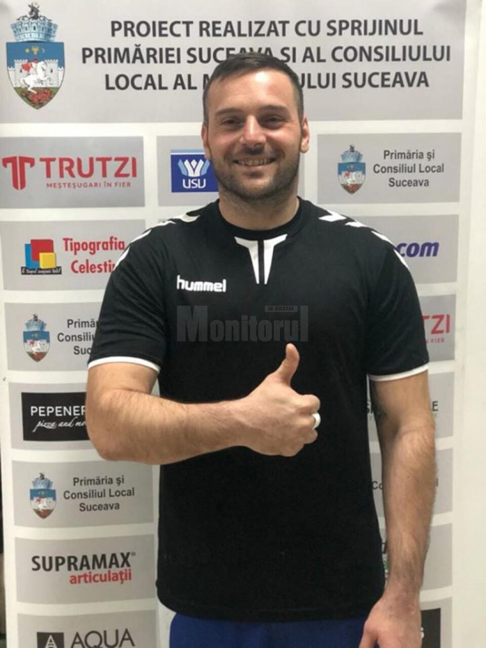Velibor Majic, la momentul semnării contractului cu CSU Suceava
