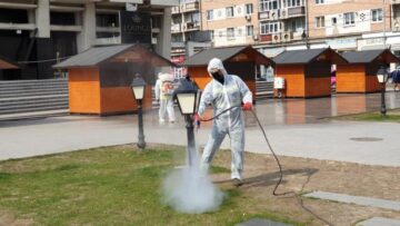 Coronavirus - Ample acțiuni de dezinfecție în locurile publice din Suceava