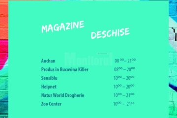 Hypermarketul Auchan, farmaciile și Pet Shop-ul din Iulius Mall rămân deschise