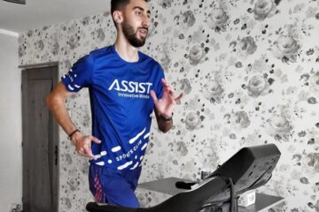Andrei Gafița se pregătește pentru Olimpiadă în propriul apartament