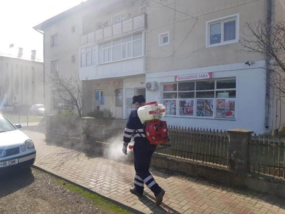 Primăria Todirești va dezinfecta spațiile publice din comună