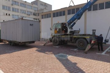 Containerele vor fi montate lângă Unitatea de Primiri Urgențe