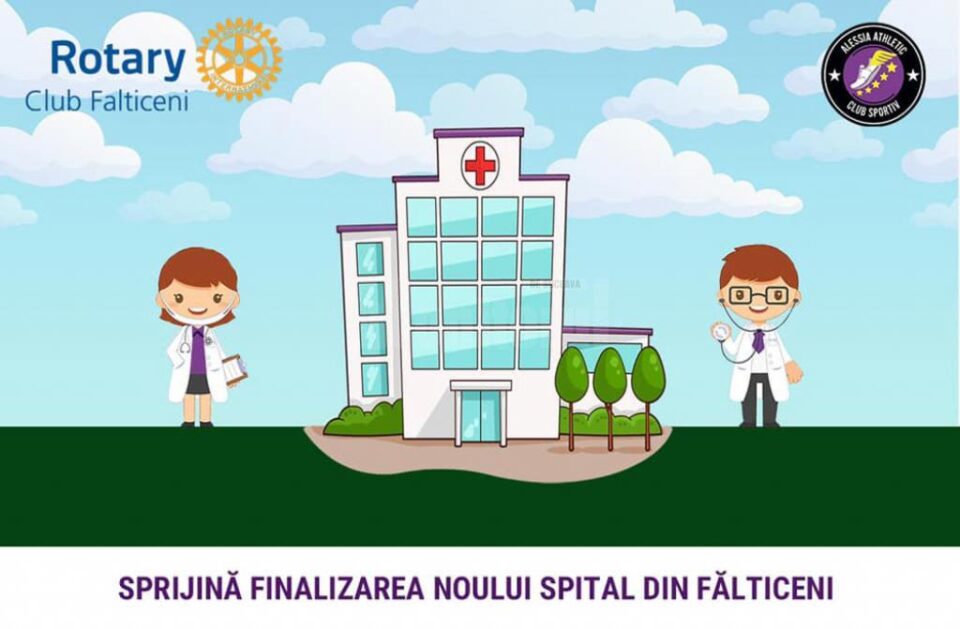 Club Sportiv Alessia Athletic și Clubul Rotary Fălticeni și-au unit forțele pentru finalizarea noului spital din Fălticeni