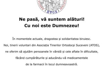 Voluntarii Asociației Tinerilor Ortodocși Suceveni (ATOS) continuă să ajute bătrânii neputincioși