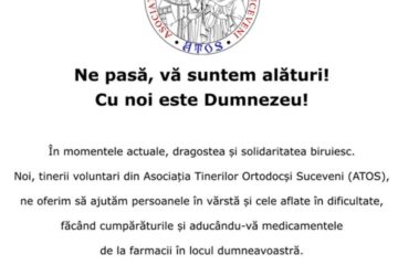 Voluntarii Asociației Tinerilor Ortodocși Suceveni (ATOS) continuă să ajute bătrânii neputincioși