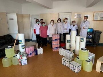 Fundația Nord 2001 a dus materiale de curățenie și apă la Policlinica Areni, la Spitalul Suceava și la centre de reabilitare neuropsihiatrică