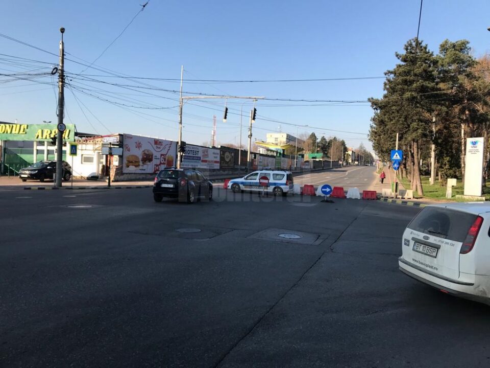 Traficul rutier și pietonal este restricționat în zona Spitalului Județean Suceava, începând de luni.