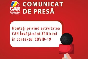 Noutăți privind activitatea CAR Învățământ Fălticeni în contextul COVID-19