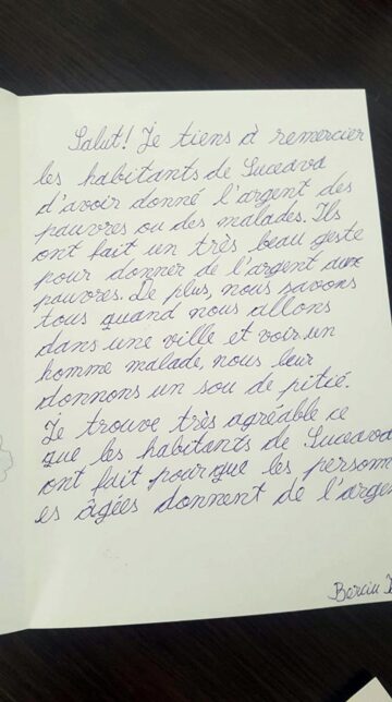 Circa 80 de elevi ai școlii din Drăgușeni își vor dona alocațiile Spitalului Județean Suceava