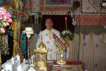 Preotul Dan Leonte Șalvari, parohul Bisericii Ortodoxe „Sf. Nicolae” Știrbăț