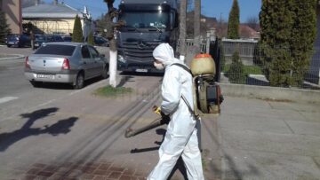 Primăria Liteni a organizat o acțiune de dezinfecție de nivel înalt în toate localitățile