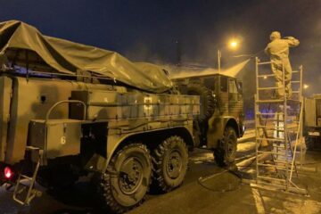 Operațiune de dezinfecție a străzilor din Suceava cu Batalionul 202 Apărare CBRN - Intervenție la Dezastre