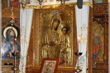 Icoana Maicii Domnului Portărița de la Biserica „Sfinții Apostoli Petru și Pavel” din Rădășeni